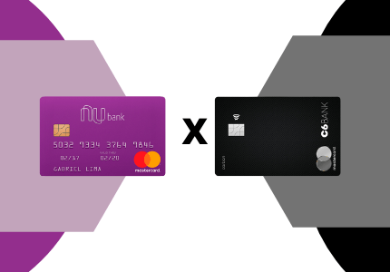Comparativo entre os cartões Nubank e C6 Bank. Conheça as características de cada um para ver qual o melhor para o seu perfil.