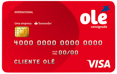 Cartão de Credito internacional Olé consignado VISA