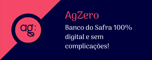 logomarca AgZero, banco safra 100% digital e sem complicações.