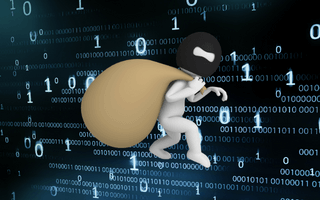 imagem ilustrativa de ladrão de dados virtuais.