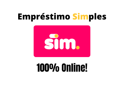 Logomarca do Empréstimo Sim 100% online.