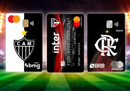 Conheça os cartões de crédito conveniados ao seu time do coração