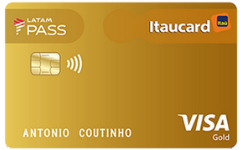 Cartão de crédito Itaucard Gold Latam Pass.