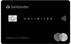 Cartão de crédito Santander Unlimited, versão Black do banco Santander