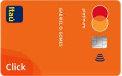 Cartão de crédito Itaucard Click Platinum.