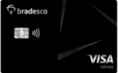 Cartão de crédito Bradesco Visa Infinite.