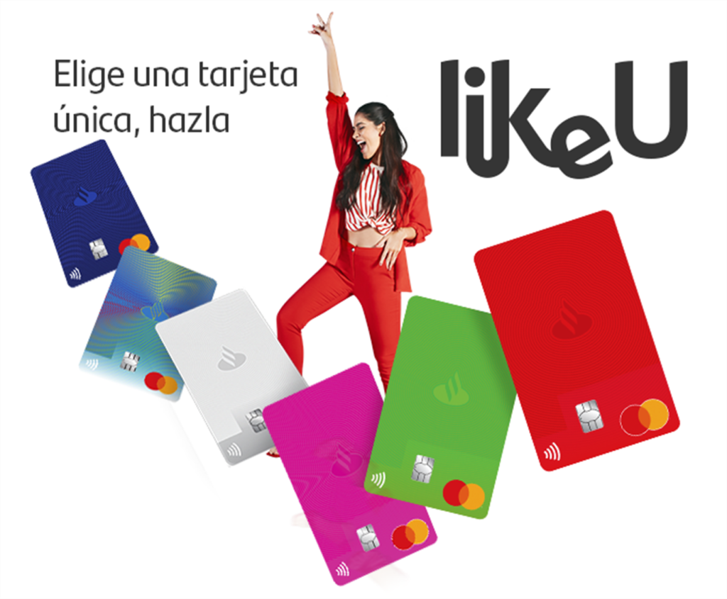 todas las opciones de personalización de tarjetas de crédito como U Santander