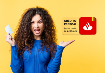 empréstimo pessoal Santander com taxas a partir de 2,09% ao mês