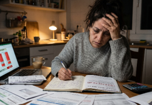 El Estrés Financiero Aparece Antes de Las Deudas